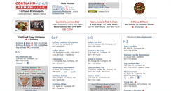 Desktop Screenshot of cortlandmenus.com